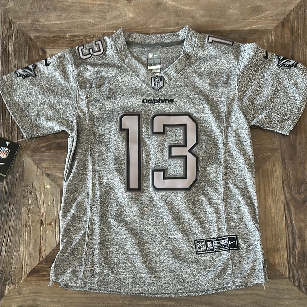 Woman’s Gray Miami Dolphins Dan Marino Jersey